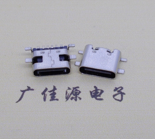 广州卧式type c6p全贴母座连接器