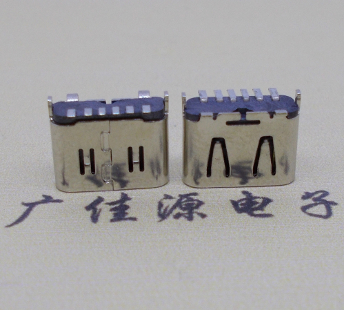 广州Type-C6P母座立贴H=6.5连接器