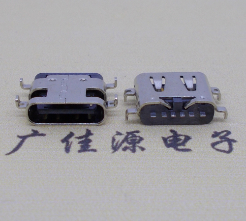 广州USBType-C6P母座沉板1.6连接器