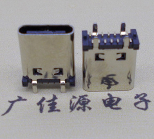 广州立式贴板type-c14p母座长10.0mm