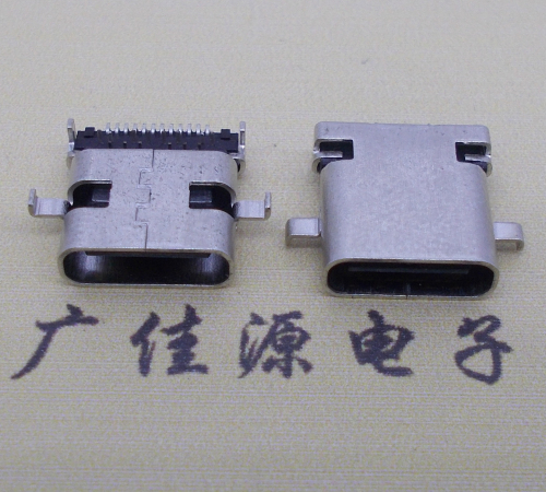 广州卧式type-c24p母座沉板1.1mm前插后贴连接器