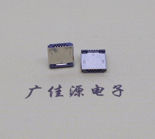 广州micro usb 5p公头 短体插板H=5.9立插