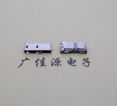 广州无卷边micro usb3.0母座10pin全脚贴