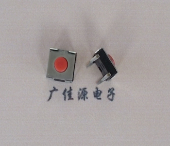 广州供应红色按键开关6.2*6.2*2.5直插四脚轻触开关
